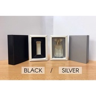 Kotak gift perfume special untuk 30ml /35ml | Warna Matt Black & Matt silver (KOTAK SAHAJA) (READY M
