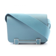 【二手】愛馬仕 HERMES 單肩包 Geta 083052CK 新款牛仔藍皮革 Geta 女士二手 A