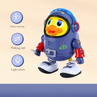 Dance Space Duck Robot Toys Electric Dancing Space Duck Swinging with Light and Music Dancing Robot