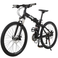 QDH/🎯QQ Jeep Jeep(JEEP)Bicycle Foldable Aluminum Alloy Frame Mountain Bike Male and Female Students Double Shock Absorbe