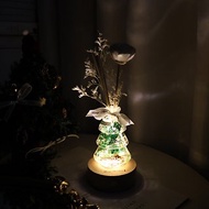 雪花聖誕樹擴香燈 浮游花 小夜燈 擴香 乾燥花 交換禮物 聖誕禮物