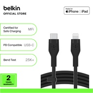 Belkin CAA009bt BoostCharge Flex USB-C Cable with Lightning Connector 1M (iphone, ipad, airpods)