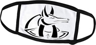 3dRose Face Mask Small, Anubis Egyptian God Tribal Art on white background