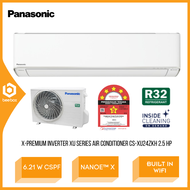 Panasonic X-Premium Inverter R32 XU Series Air Conditioner 2.5HP 5 Star Rating Built In Wifi Aircond CS-XU24ZKH CSXU24ZKH Penghawa Dingin