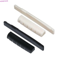 HONEYHIVE​ Guitar Bridge Saddle Electric Guitar Bone Nut Replacement Musical Guitar Saddle Guitar Nu