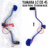 YAMAHA LC135 4S LC 4SPEED GEAR PEDAL TITANIUM BLUE FRONT & REAR V1 V2 V3 V4 V5 V6 V7 FOOTREST PADEL 