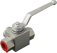 Hydraulic Ball Valve, 3 Way High Pressure Ball Valve, Lever Handle, 1/4" to 3/4" for BSP 500 Bar (72