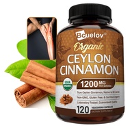 Bcuelov Organic Ceylon Cinnamon Supplement - Boosts Immunity Blood Sugar Balance, Joint Support
