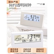 Jam Elektronik Pintar LED Dalam Jam Desktop Kalendar Kekal Atas Meja Jam Penggera Pelajar Estetik Ti