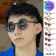 【Ready Stock】COD (San9)Men's Classic Driving Tortoiseshell Round Frame UV Protection Sunglasses