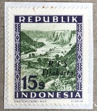 PW593-PERANGKO PRANGKO INDONESIA WINA REPUBLIK 15s RIS DJAKARTA(H)
