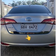 toyota vios rear trunk tailgate back door cover trim for vios (2019-2025)