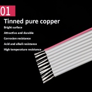 1M Gray Flat Ribbon Cable UL2651 28 AWG Tinned Copper Wire IDC Connector Flat Data Cable Wire 10/14/