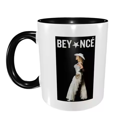 Singer Beyonce Cowboy Carter 2025 Tour Mug Funny Ceramic Coffee Cups Tea Mugs Milk Cup Drinkware Gif