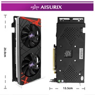 Aisurix RX580 การ์ดจอ 8GB AMD Radeon GDDR5 256 BIT 2048SP RX580 VGA สําหรับเล่นเกมคอมพิวเตอร์ AMD HD