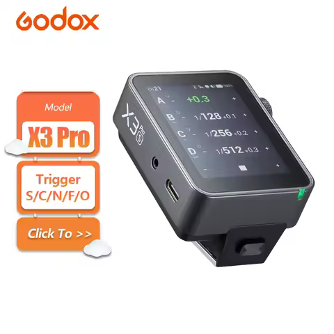 Godox X3 Pro Portable TTL Wireless Camera Flash Trigger with High Speed Sync for Sony Canon Nikon Fu