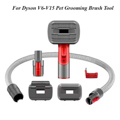 For Dyson V6-V15 Pet Grooming Brush Tool - Animal Hair Removal Attachment for Vacuums