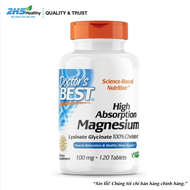 Date : 2026 _ Trày Date  Viên Bổ Sung Magie Doctor’s Best High Absorption Magnesium 100mg 120 Viên