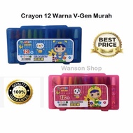 CRAYON CRAYON/ OIL PASTEL 12 COLORS Crayon Oil Pastel