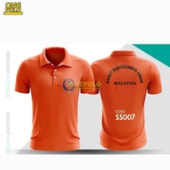 Onepolo.[READY STOCK] TSHIRT KADET PERTAHANAN AWAM SEKOLAH APM COLLAR DAN GRIP FABRIK COTTON SEJUK D