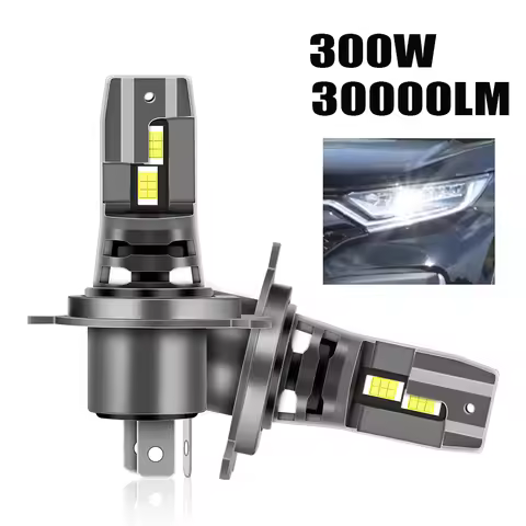 2pcs H7 H4 LED Headlight 300W 30000LM H11 H8 H9 12PCS 3570 CSP HB3 9005 HB4 9006 Mini Led Auto Lamp 