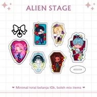 GANTUNGAN ALIEN STAGE CHIBI COFFIN MERCH | MINI STANDEE | ALNST | ALIENSTAGE | Keychain | Key chain