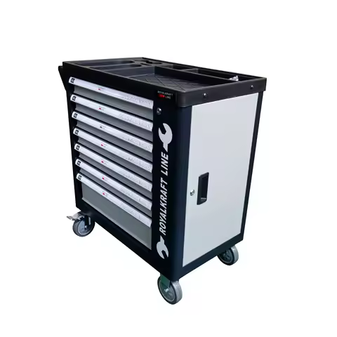 Professional Movable Tool Trolley Chest Workshop Garage Storage 7 Drawer Automotive repair Tool Cabi
