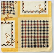 DAKS 古董手帕 龐克胸針 21 x 20 英吋