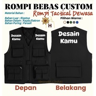 Vest Custom Adult Tactical Inner Dacron/ Vest Tactical Vest Custombebas