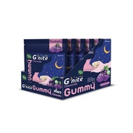 (Box Of 6 Sachets) G'nite Gummy Kyoho Grape Flavor Magnesium And Natural Extracts Formula