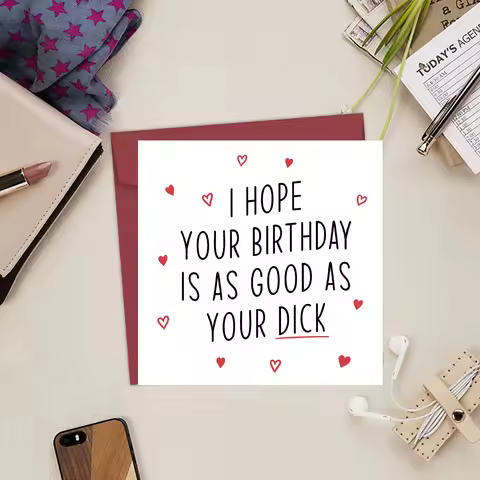 1PC Birthday Card For Boyfriend,Good As Your D*ck,Hilarious Gift For Husband,For Him For Partner For