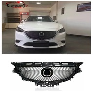 Front Racing Grills Fit for Mazda 6 Atenza 2017 2018 Abs Grill Grille Auto Accessories