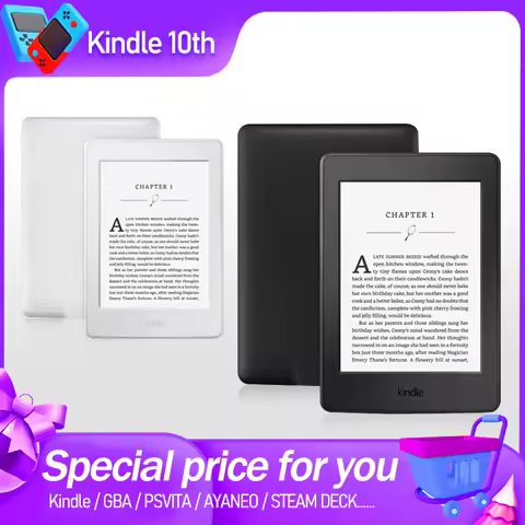 Kindle 10th E-reader with Backlight 6" e ink Touch Screen e reader Supports Multiple Languages EBook