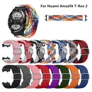 Nylon woven sports elastic strap for Huami Amazfit T-Rex 2 wristband for Amazfit T-Rex2 wristband elastic adjustable strap