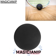 MAGICIANIP Rubber Squash Balls, 40MM Double Yellow Dot Squash Ball, Squash Racket Supplies Black Tra