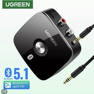 UGREEN Bluetooth Receiver V5.1 APTX (40759) 2 RCA + 3.5 mm Jack and Aux Audio Receiver บลูทูธ เครื่องเสียง