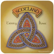Scottish Coasters Trinity Knot Minuman Pub Dapur dan Hadiah Bar 4.1 x 4.1 (Trinity Knot, 1) WKDY