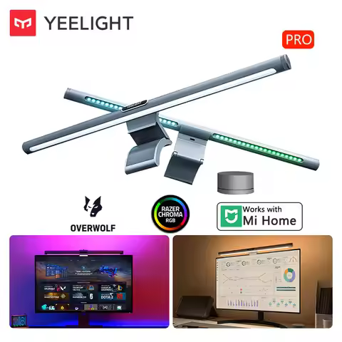 Yeelight LED Monitor Light Bar Pro with Remote Ra95 RGB Backlight Computer Gaming Lighting Work with