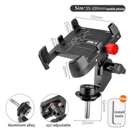 ESLNF Bicycle Cellphone Holder Aluminum alloy Road Bike Stem Mount Adjustable Stable Handle bar Clamp 180° rotation Shockproof Motocycle phone Holder