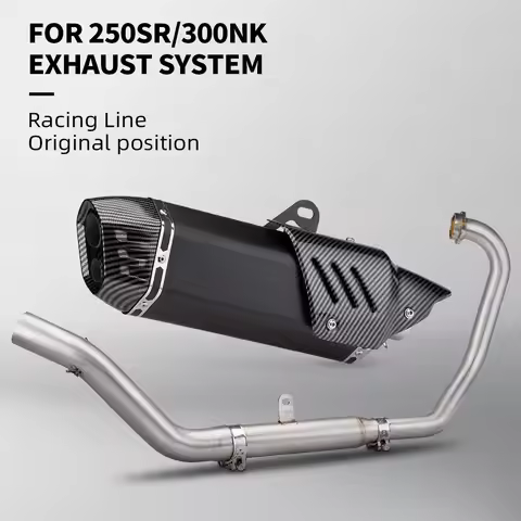 For NK250 NK250SR 300NK NK300 300SS NK300SR Motorcycle Exhaust Full System Escape Moto Front Pipe Ca