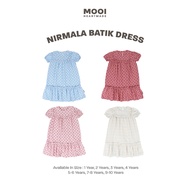Mooi Dress for Girls Nirmala Batik Dress Dress Budak Perempuan Gaun Budak Perempuan