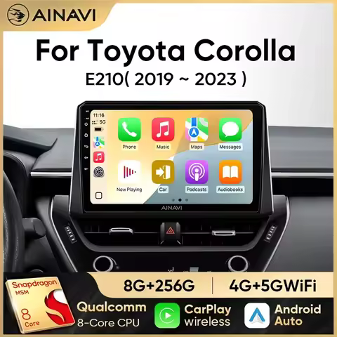 Ainavi Multimedia Player For Toyota Corolla 12 Cross 2019-2022 Carplay Android Auto Car Radio Stereo