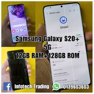 ☆ Free Postage ☆ Lelong Samsung Galaxy S20 plus S20+ | 12GB RAM 128GB ROM | US Version | Snapdragon 865 5G | Green Line