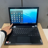 Lenovo Flip Chromebook 300e AMD A4-9120C (Touchscreen) Dualcamera Bisa Jadi Tab