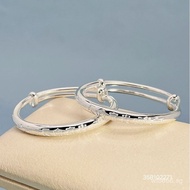 9999Pure Silver Baby Solid Unisex Children's Bracelet Fashionable One-Year-Old Full Moon Infant Gift