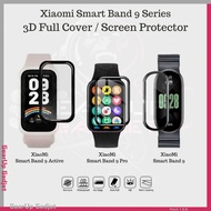 3D Full Cover Curved Screen Protector HD Tempered Glass Screen Protector Film For Xiaomi Band 9 Pro 
