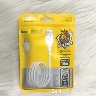 Cable Data Usb Type C 2.4A Gerlax D3T
