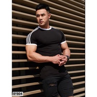 MEN'S GYM T-SHIRTS TOPS FITNESS TRAINING SPORTS