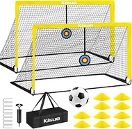 Kids Soccer Goal, Soccer Goals for Backyard Set of 2, 5x3.6ft Portable Soccer Goal Pop Up Soccer Net
