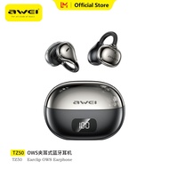 Awei AI หูฟังเอียร์แบบเปิดหูตีความพร้อมกันหูฟังบลูทูธไม่รู้สึกสวมใส่ ° 360หูฟังโฟกัสแบบสปอร์ตหูฟังเอ